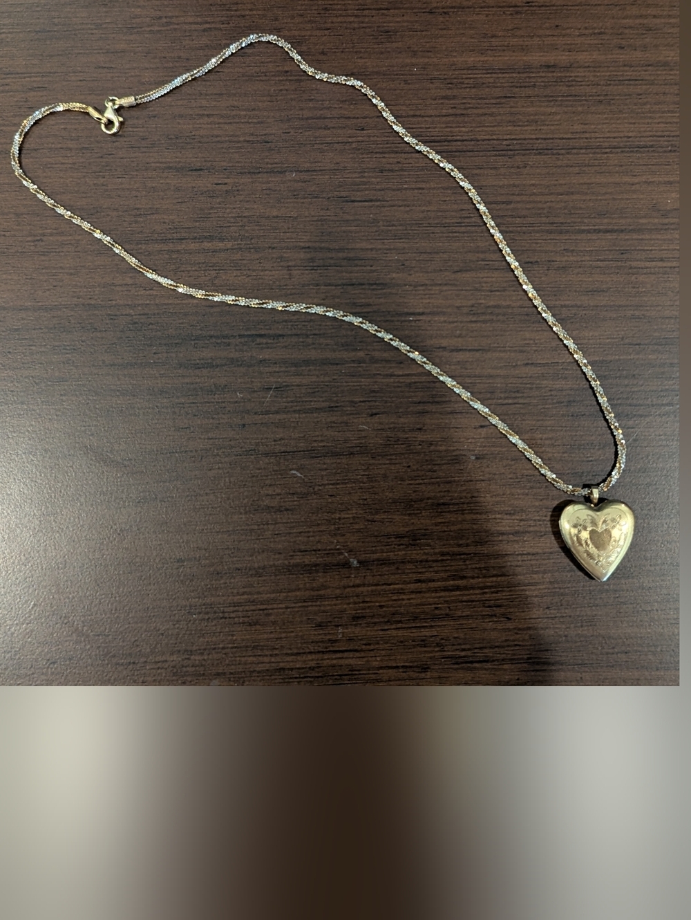 Heart Locket With Crystal Chain Barbie Claira Inspired (9")
